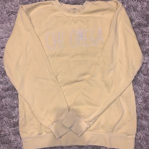 Yellow Chi Omega crewneck